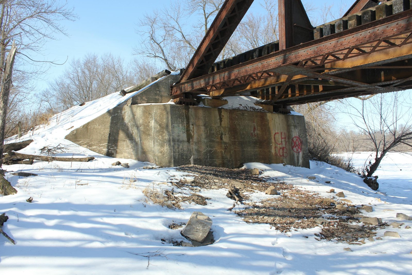 West abutment